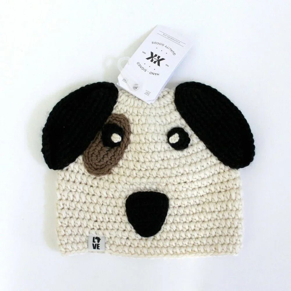 Krochet Kids Puppy Crocheted Beanie One Size